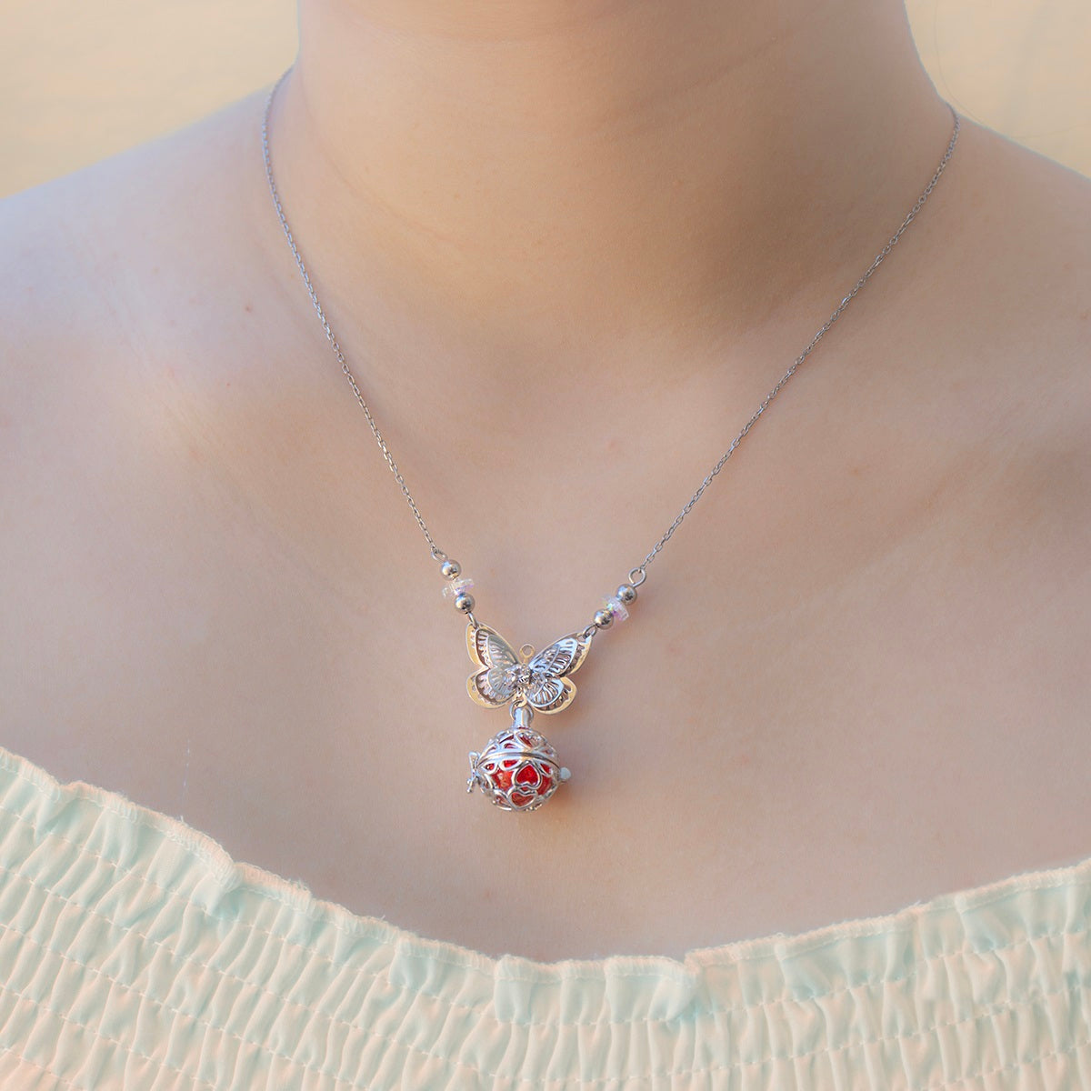 Butterfly Aroma Necklace | Energy & Healing | Diffusing on the go | Birthday Gift-1